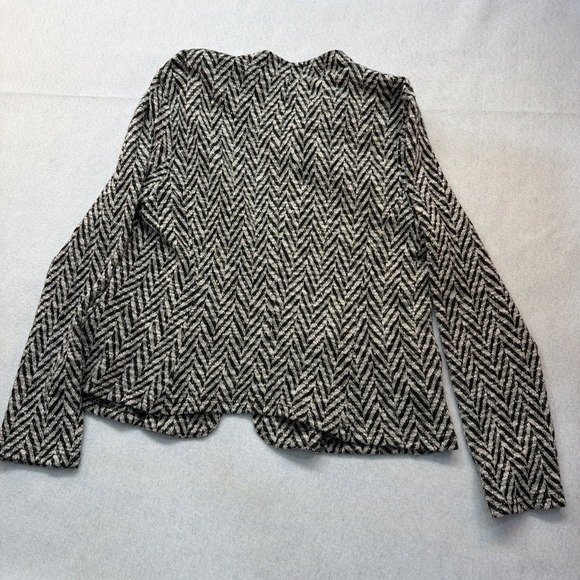 BKE Black And White Women's Herringbone Blazer Size Large - Picture 12 of 12